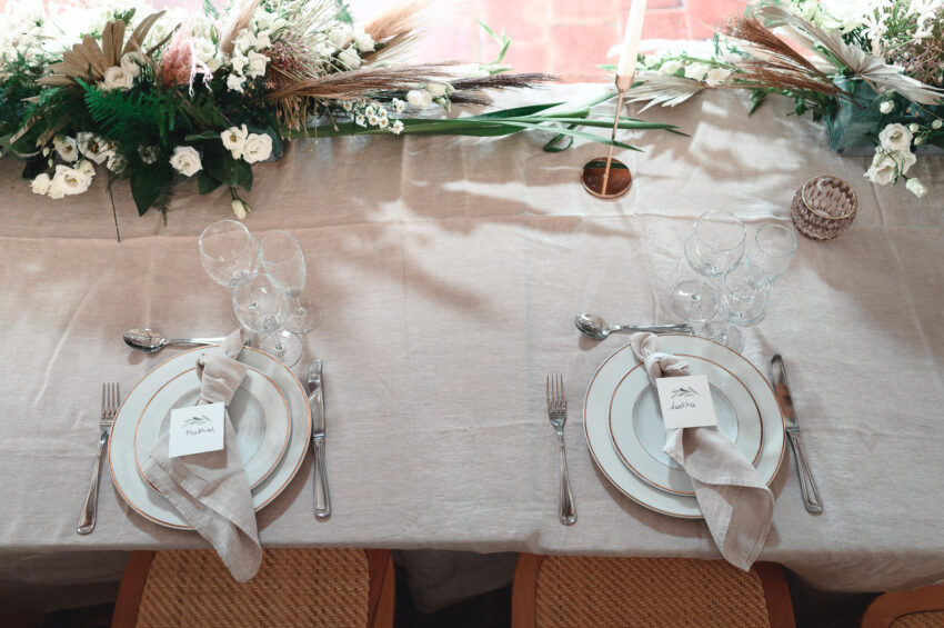 La table des mariés en Provence photographie