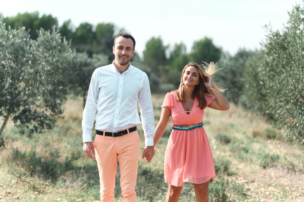 Séance photo de couple engagement mariage Provence